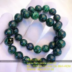 Vòng chuỗi ngọc Cẩm thạch sơn thuỷ 10 ly - Ảnh 4