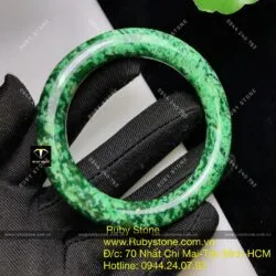 Vòng ngọc Cẩm thạch sơn thuỷ A, bản tròn