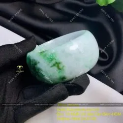 Vòng Cẩm thạch đậu lý, bản 30mm (Gia công theo yêu cầu) - Hình ảnh 3