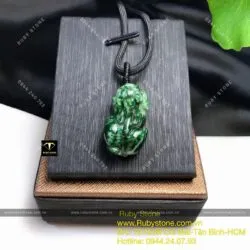 Tỳ hưu ngọc Cẩm thạch sơn thuỷ (Jadeite A) - Hình ảnh 3