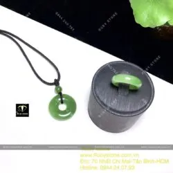 Bộ sản phẩm Nhẫn và mặt dây chuyền đồng điếu Ngọc bích - Ảnh 4