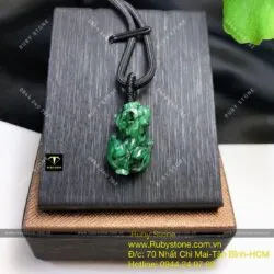 Tỳ huu ngọc Cẩm thạch sơn thuỷ (jadeite A)