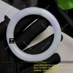 Vòng ngọc Cẩm thạch phớt tím, ni tay 57mm