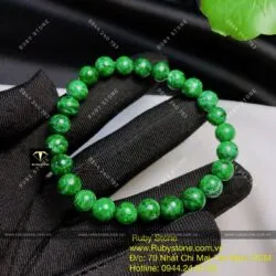 Vòng chuỗi tay ngọc Cẩm thạch sơn thuỷ 7,3 ly - Ảnh 4