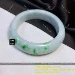 Vòng ngọc cẩm thạch đậu lý, ni tay 56mm (Gia công theo yêu cầu) - Hình ảnh 10