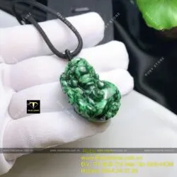 Tỳ hưu ngọc Cẩm thạch sơn thuỷ tạc tinh xảo - Ảnh 2