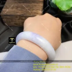 Vòng tay ngọc Cẩm thạch tử la lan (Jadeite jade) - Ảnh 5