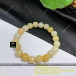 Vòng chuỗi ngọc Cẩm thạch huyết 9 ly - Ảnh 5