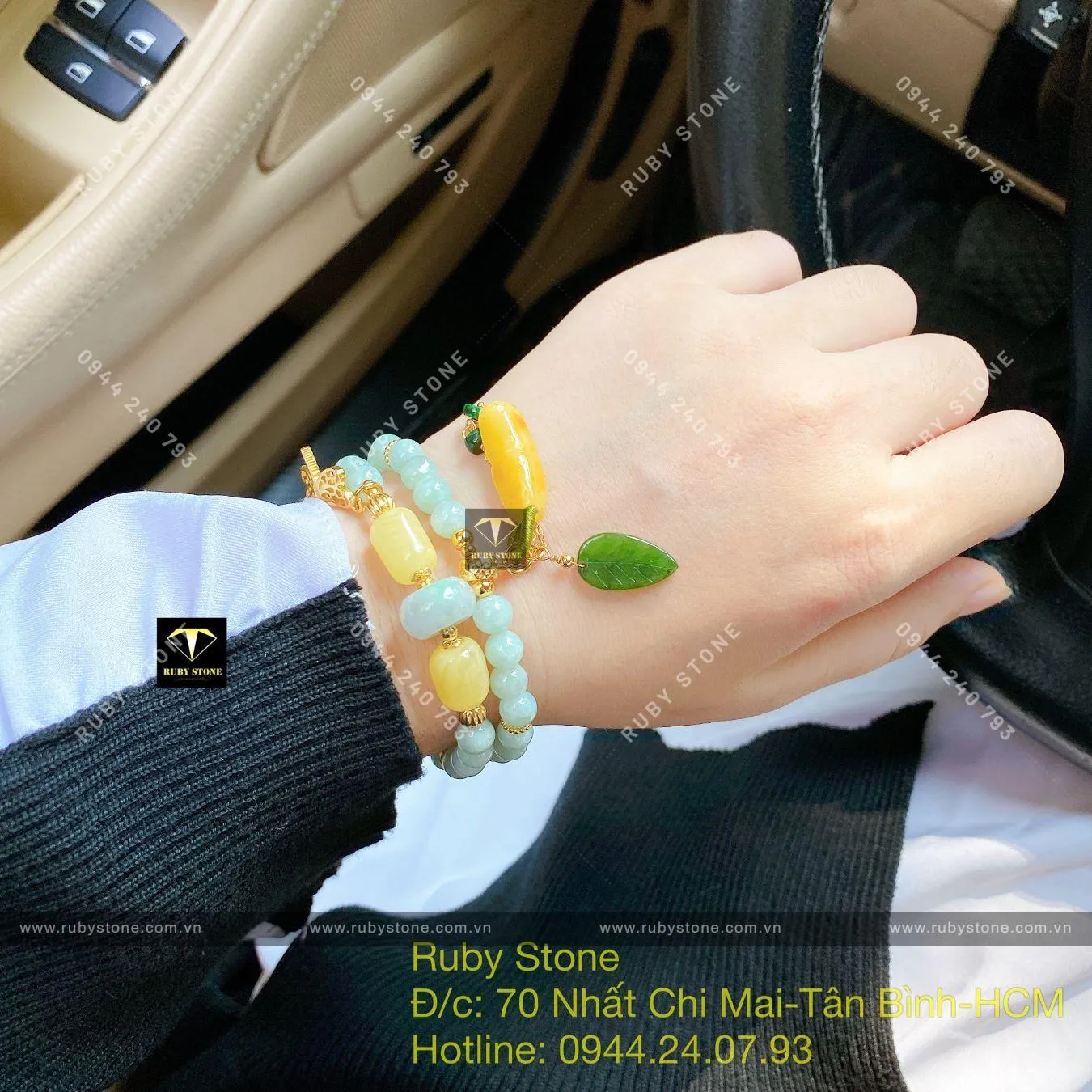 Vòng chuỗi ngọc Cẩm thạch mix Hổ phách mật lạp Vòng chuỗi ngọc Cẩm thạch mix Hổ phách mật lạp - Ảnh 8