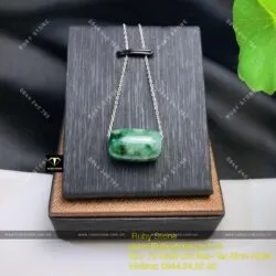 Lu thống ngọc cẩm thạch sơn thuỷ (jadeite A) - Hình ảnh 4