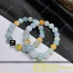 Vòng ngọc cẩm thạch tứ quý (Jadeite A) 10 ly - Hình ảnh 2