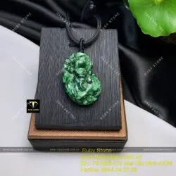 Tỳ hưu ngọc Cẩm thạch sơn thuỷ tạc tinh xảo - Ảnh 6