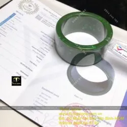 Vòng bản ngọc bích Canada xanh đậm, bản 30mm - Hình ảnh 8