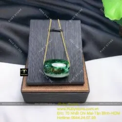 Lu thống ngọc Cẩm thạch sơn thuỷ (jadeite A) - Hình ảnh 4