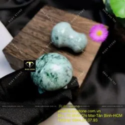 Cây lăn massage mặt hình nấm Ngọc cẩm thạch - Ảnh 4