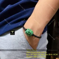 Vòng tay lu thống ngọc Cẩm thạch (jadeite A) - Ảnh 4