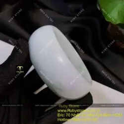 Vòng ngọc Cẩm thạch phớt tím, bản 25mm (Gia công theo yêu cầu) - Hình ảnh 10
