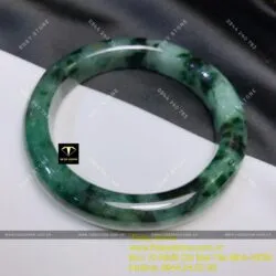 Vòng tay ngọc Cẩm thạch sơn thuỷ, ni tay 53mm - Ảnh 13