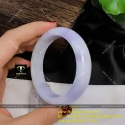 Vòng tay ngọc Cẩm thạch tử la lan (Jadeite jade)