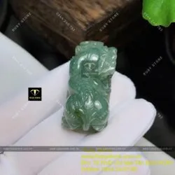 Tỳ hưu Phỉ thuý màu lam (Jadeite A) - Hình ảnh 5