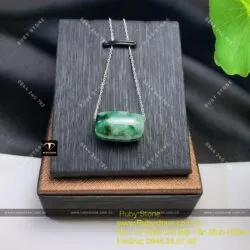 Lu thống ngọc cẩm thạch sơn thuỷ (jadeite A)