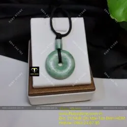 Đồng điếu cẩm thạch phớt xanh (jadeite A) - Ảnh 6