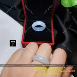 Nhẫn bạch ngọc trắng (jadeite A) Nhẫn bạch ngọc trắng (jadeite A)