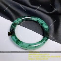 Vòng ngọc cẩm thạch sơn thuỷ 54mm (Gia công theo yêu cầu)