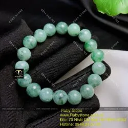 Vòng chuỗi ngọc Cẩm thạch (jadeite A) 10 ly - Hình ảnh 4