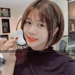Thanh lăn massage mặt Bạch ngọc