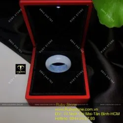 Nhẫn bạch ngọc trắng (jadeite A) Nhẫn bạch ngọc trắng (jadeite A)