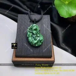 Tỳ hưu ngọc Cẩm thạch sơn thuỷ tạc tinh xảo