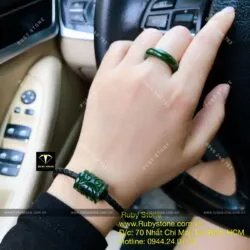 Lu thống chạm khắc ngọc bích Canada xanh đậm, size nhỏ Lu thống chạm khắc ngọc bích Canada xanh đậm, size nhỏ