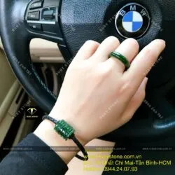 Lu thống chạm khắc ngọc bích Canada xanh đậm, size nhỏ Lu thống chạm khắc ngọc bích Canada xanh đậm, size nhỏ