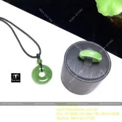 Bộ sản phẩm Nhẫn và mặt dây chuyền đồng điếu Ngọc bích - Ảnh 5