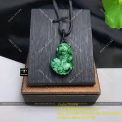 Tỳ hưu ngọc Cẩm thạch sơn thuỷ (jadeite A) - Ảnh 6