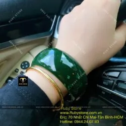 Vòng ngọc bích Canada nguyên khối, bản 30mm - Hình ảnh 2