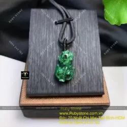 Tỳ huu ngọc Cẩm thạch sơn thuỷ (jadeite A) - Ảnh 5