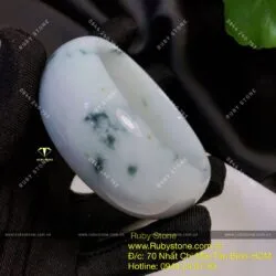 Vòng ngọc Cẩm thạch phớt tím, bản 25mm (Gia công theo yêu cầu) - Hình ảnh 5