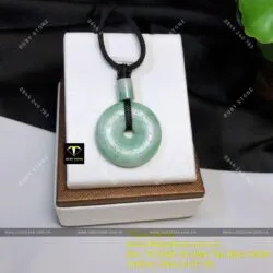 Đồng điếu cẩm thạch phớt xanh (jadeite A) - Ảnh 4