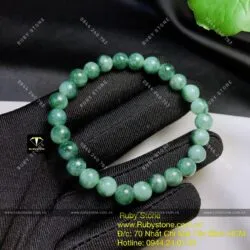 Vòng chuỗi ngọc Cẩm Thạch (Jadeite A) 7,2 ly - Ảnh 3