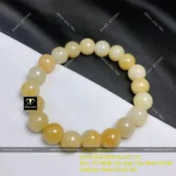 Vòng chuỗi ngọc Cẩm thạch huyết 9 ly - Ảnh 6