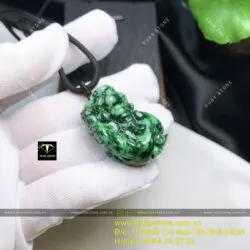 Tỳ hưu ngọc Cẩm thạch sơn thuỷ tạc tinh xảo - Ảnh 4