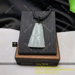 Mặt dây chuyền ngọc Cẩm thạch (jadeite A) trúc quân tử - Ảnh 4
