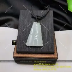 Mặt dây chuyền ngọc Cẩm thạch (jadeite A) trúc quân tử - Ảnh 5