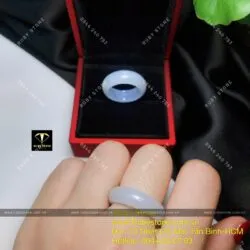 Nhẫn bạch ngọc trắng (jadeite A) Nhẫn bạch ngọc trắng (jadeite A)