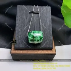 Lu thống ngọc Cẩm thạch sơn thuỷ (jadeite A)