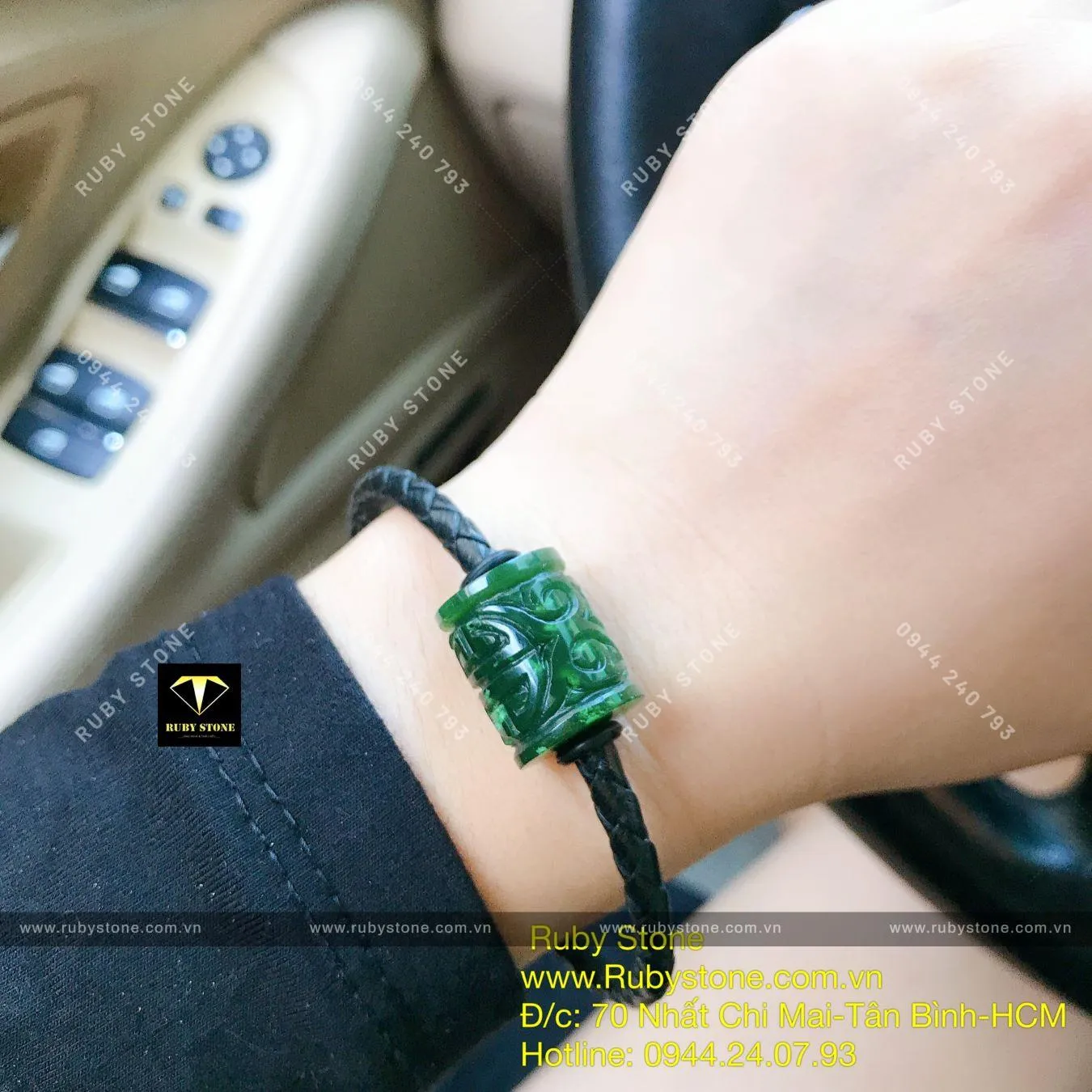 Lu thống chạm khắc ngọc bích Canada xanh đậm, size nhỏ Lu thống chạm khắc ngọc bích Canada xanh đậm, size nhỏ - Ảnh 3