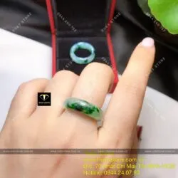 Nhẫn ngọc Cẩm thạch sơn thuỷ Myanmar