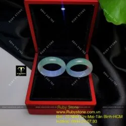 Nhẫn cặp ngọc Cẩm thạch (jadeite jade A)